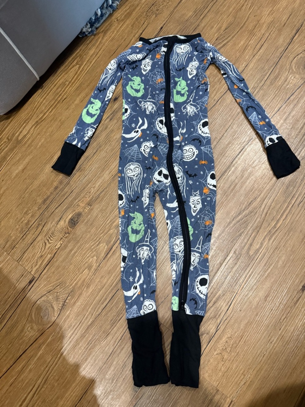 Little Sleepies Disney Nightmare Before Christmas Zippy Size 3T